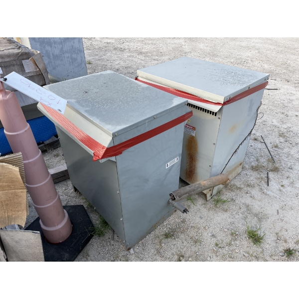 (2) 480 VOLT TRANSFORMERS
