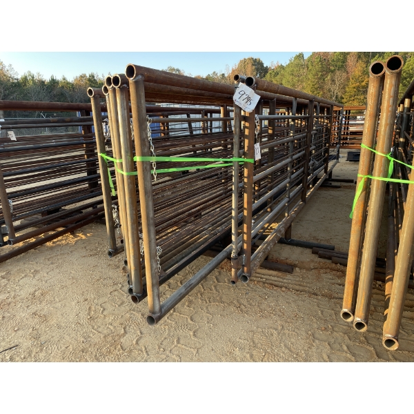 (9) 24' CATTLE PANELS & (1) PANEL W/ GATE
