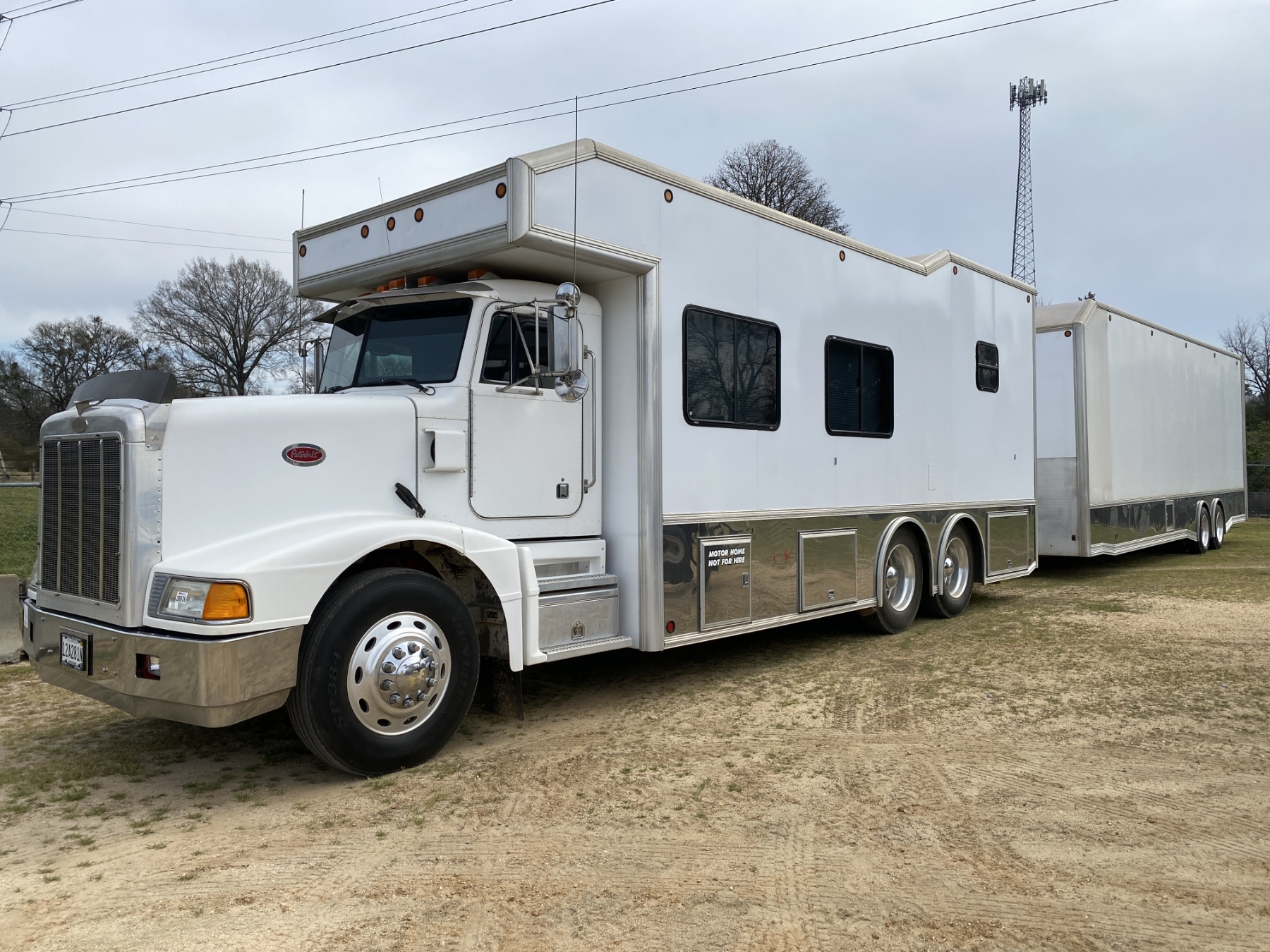 1995 PETERBILT 567 CUSTOM RACE TEAM RV AND CAR HAULER/PIT GARAGE ...