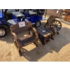 Image 1 : WAGON WHEEL CHAIRS & SIDE TABLE