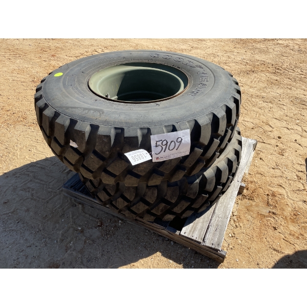 11.00R20 TIRES & RIMS (2) 