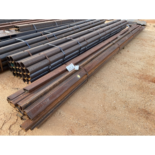 STEEL TUBE, 1/4" X 4" X 2" X 25' (30 PCS)