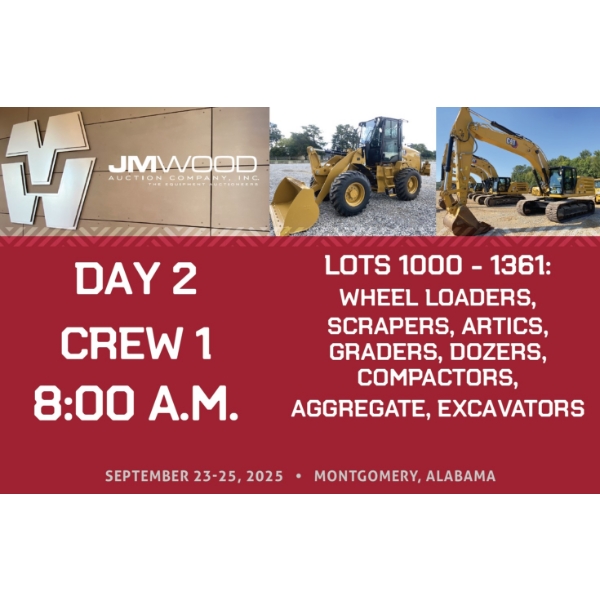 DAY 2 - RING 1 - DRIVE-THRU AUCTION - SCHEDULE