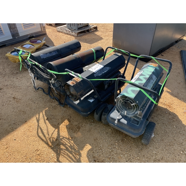 TORPEDO HEATER, FORCED AIR, VARIOUS BRANDS AND SIZES (4)