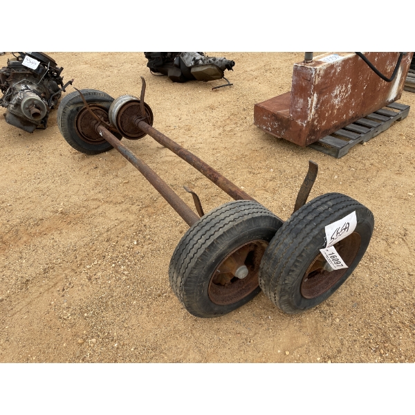 (2) MOBILE HOME AXLES