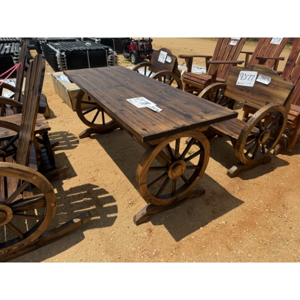WAGON WHEEL TABLE