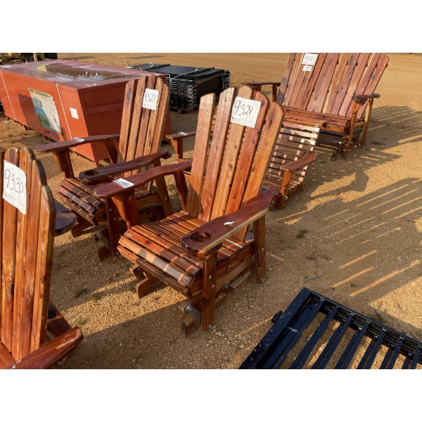 RED CEDAR GLIDER ROCKER