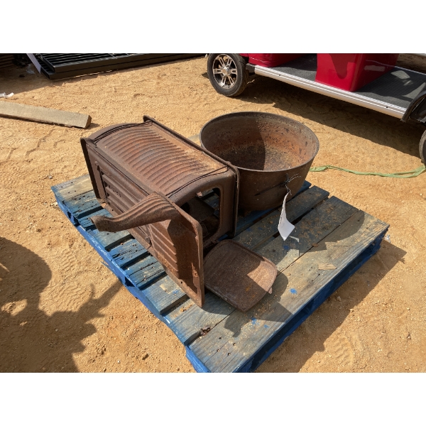 CAST IRON WASH POT & STOVE
