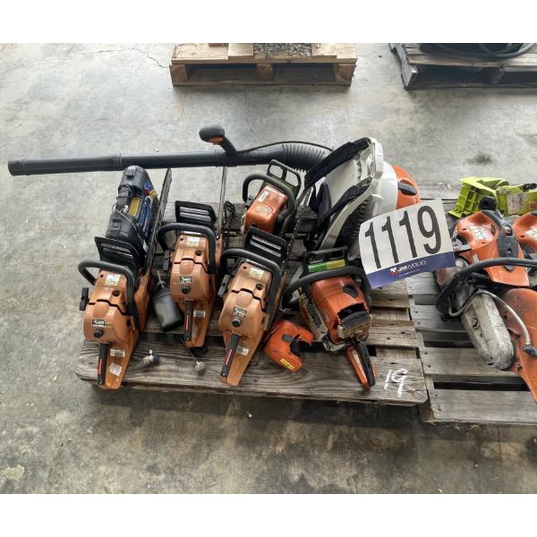 GRASS TRIMMERS, BLOWERS & CHAINSAWS