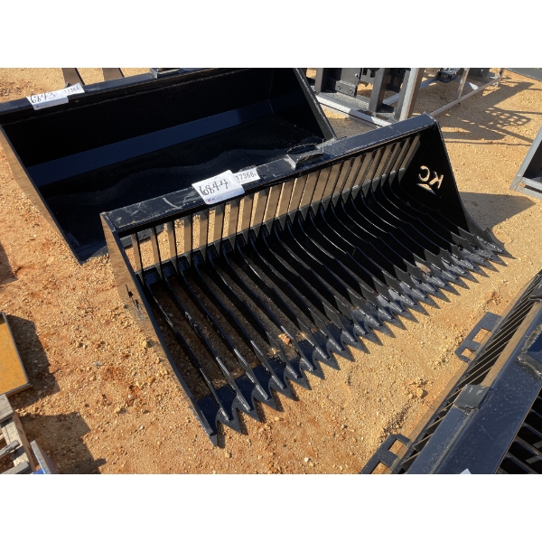 SKELETON BUCKET, 72"W, fits skid steer loader