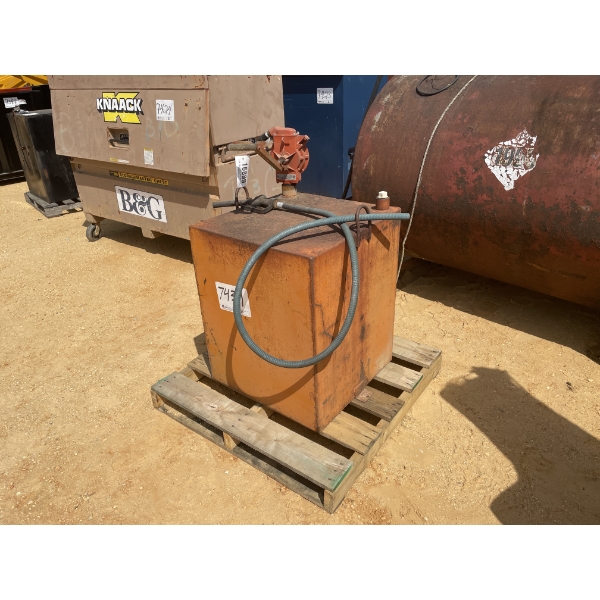24"X24"X30" FUEL TANK W/PUMP, HOSE & NOZZLE