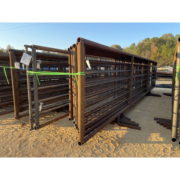 (9) 24' CATTLE PANELS & (1) PANEL W/ GATE