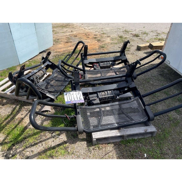 (3) BRUSH GUARDS W/ WINCHES