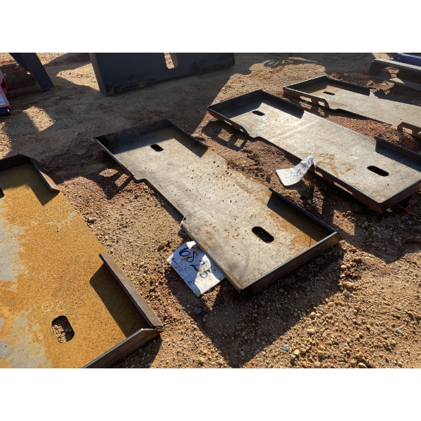 WELD ON PLATE, fits skid steer loader