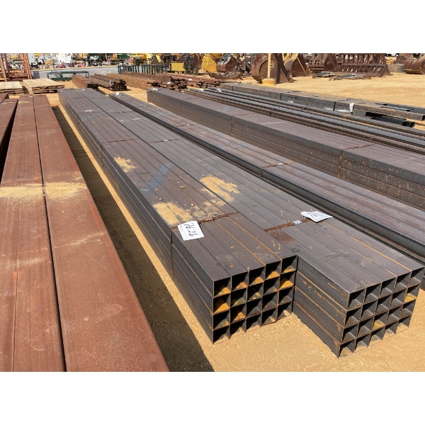 STEEL TUBE, 1/8" X 4" SQ x 40' (22 PCS) 