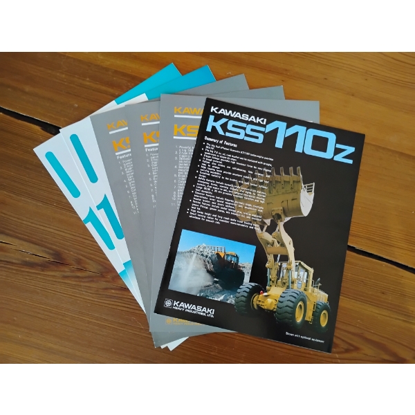 (6) 1981-1983 KAWASAKI EQUIPMENT BROCHURES