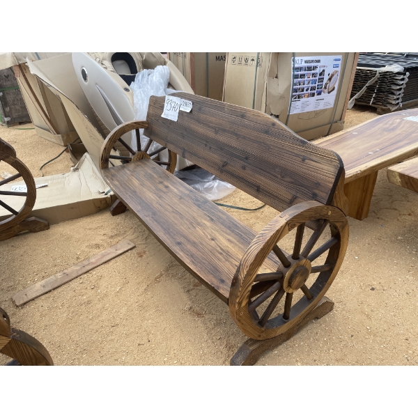 WAGON WHEEL BENCH