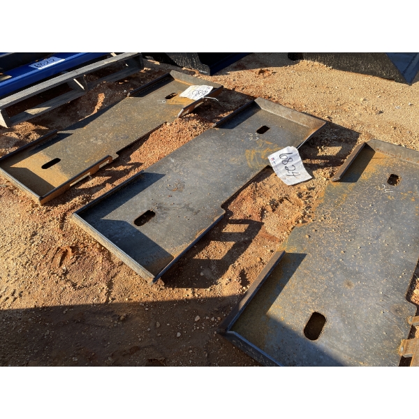 WELD ON PLATE, fits skid steer loader