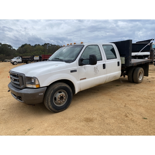 2003 FORD F350 XL Flatbed Dump Truck