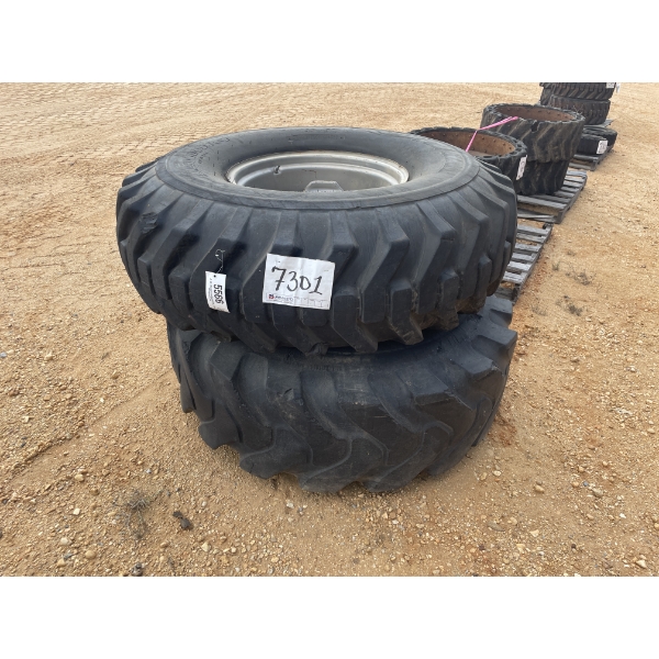 TIRES & RIMS, 16.00-24 (2) EACH