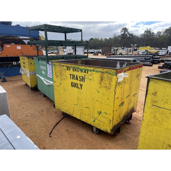 TRASH BIN CARTS (2) EA