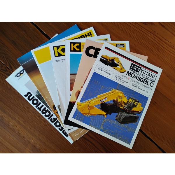 (10) HYUNDAI, KRESS, WABCO, MITSUBISHI & MOXY EQUIPMENT BROCHURES