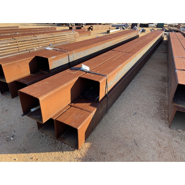 (4) PCS 1/4" X 14" SQUARE TUBING, 33'-38'