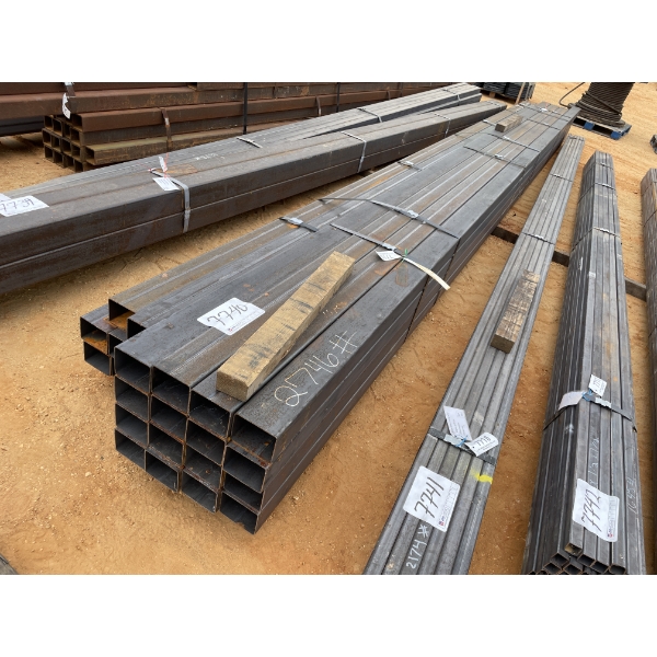 STEEL TUBE- 1/8" X 5" X 5" X 4" X 25' (24 PCS) 