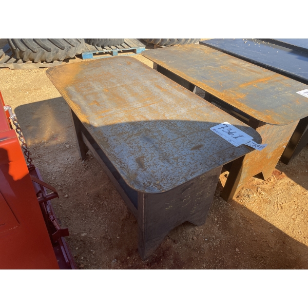 STEEL WELDING TABLE TABLE, 29" x 58"