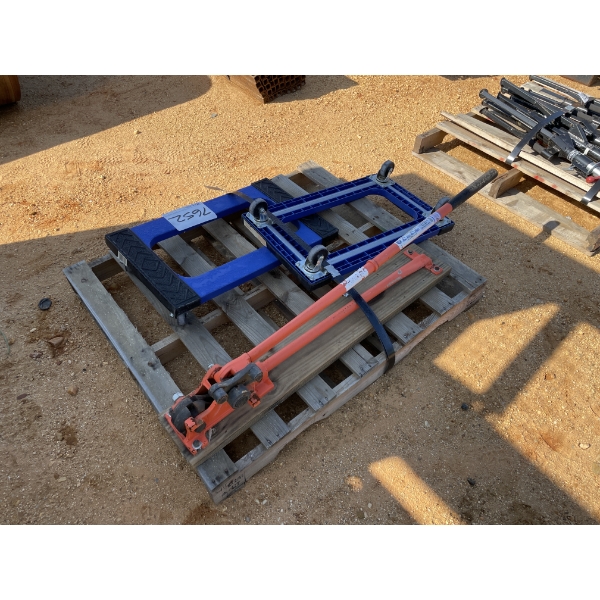 FURNITURE DOLLY (2), REBAR CUTTER