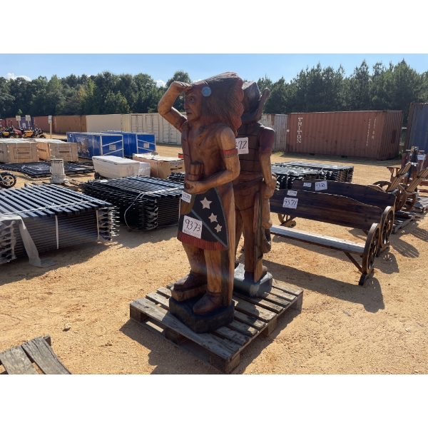 6FT WOODEN INDIAN