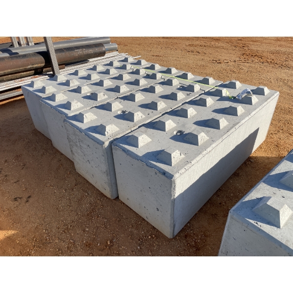 (4) CONCRETE BLOCKS