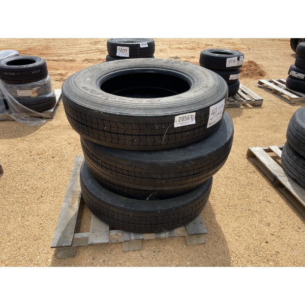 (4) 11R24.5 TIRES