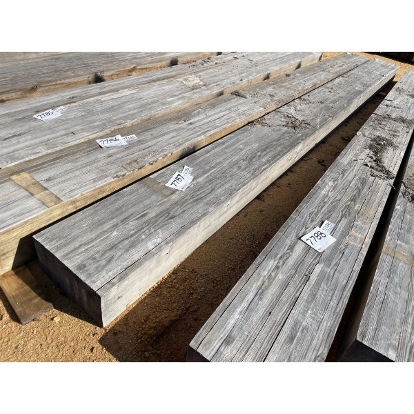 LAMINATED WOOD BEAMS, 10" X 19" X 22'