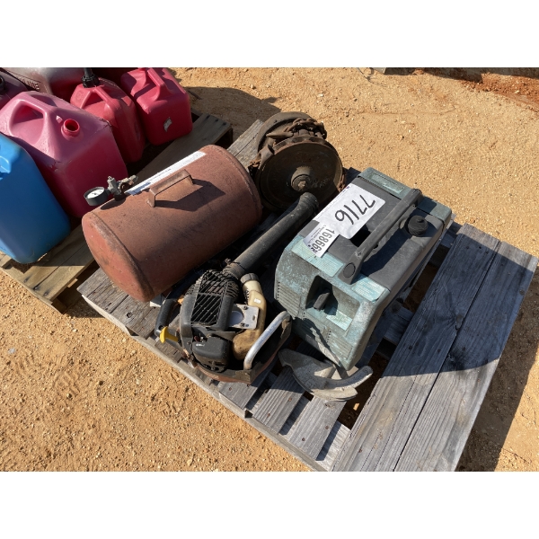 GENERATOR, AIR TANK, BLOWER, PIPE BENDER & MISC ITEMS