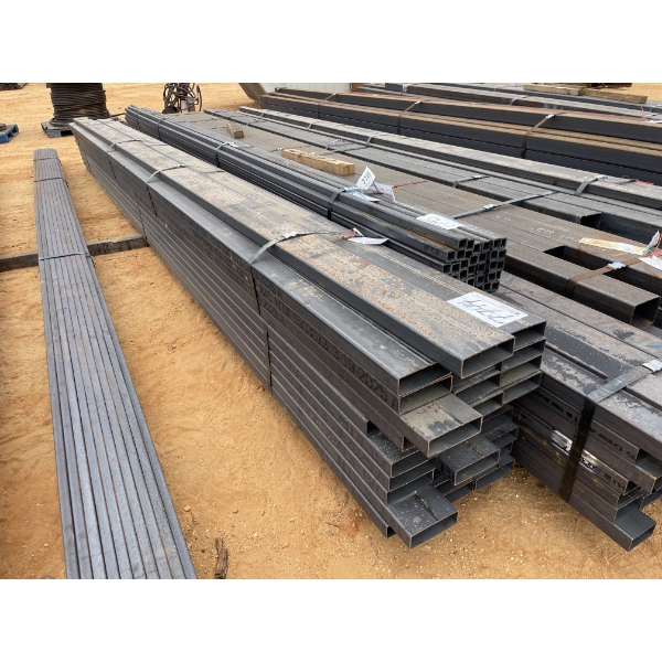 STEEL TUBE- 1/8" X 6" X 2" X 20' (19 PCS)