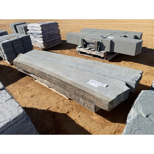 (1) 6" THICK STEPS SAWN TOP & BOTTOM, Natural Face