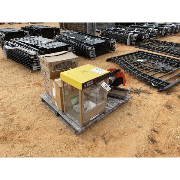 CIRCULAR SAW, POPCORN MACHINE, BUTTER & CHEESE WARMER
