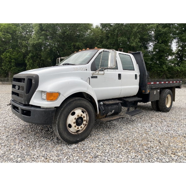 2009 FORD F750 SUPER DUTY Flatbed Dump Truck