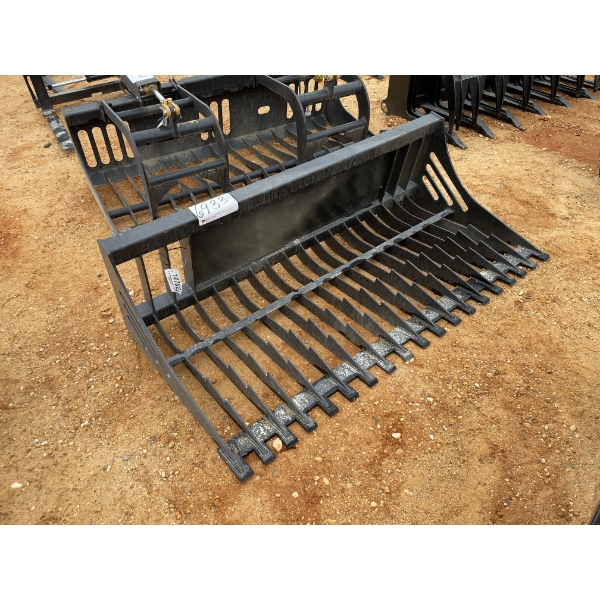 SKELETON BUCKET, 72"W, fits skid steer loader