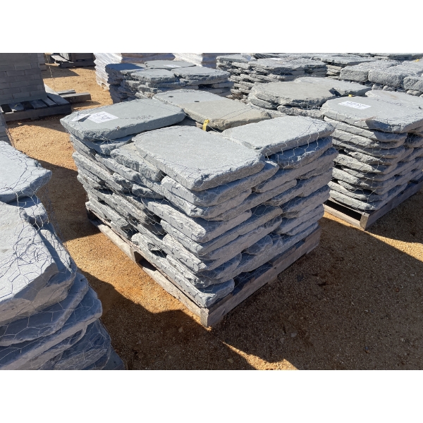 (1) LOT 2" THICK TUMBLED GARDEN PATH STONE, 132 LF