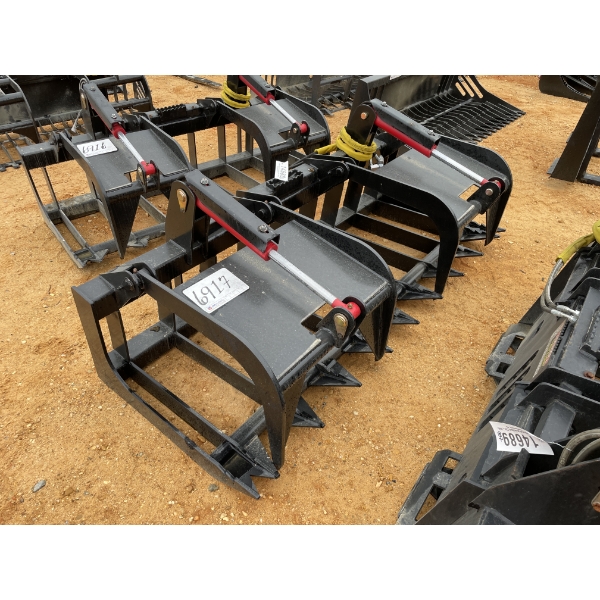 GRAPPLE RAKE, 80"W, fits skid steer loader