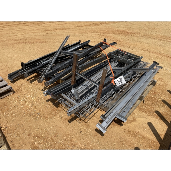 HYD PRESS & SHELVING PARTS, 2 PALLETS