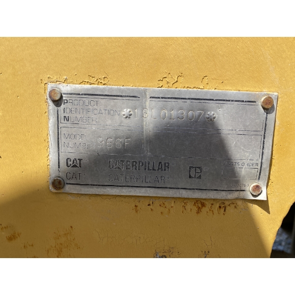 1999 CAT 966F SERIES II Wheel Loader - J.M. Wood Auction Company, Inc.