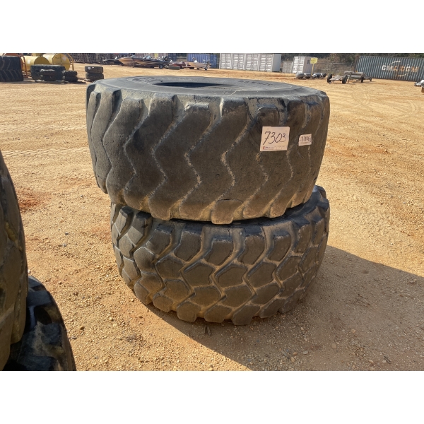 (2) MICHELIN 29.5-25 TIRES