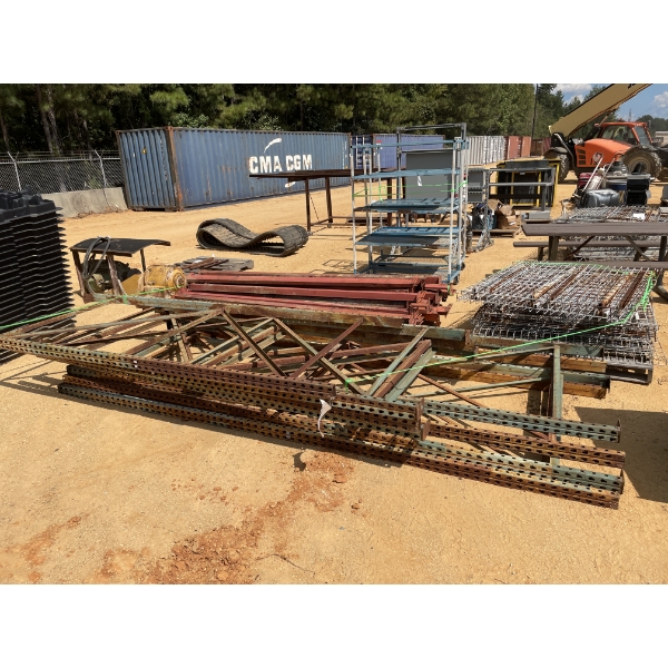 MISC WAREHOUSE SHELVES WITH RACKS