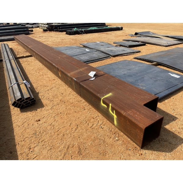 STEEL TUBE, 1/2" X 14" SQ X 36-37'