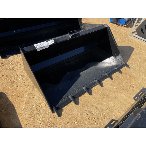 BUCKET, 66"W, fits skid steer loader
