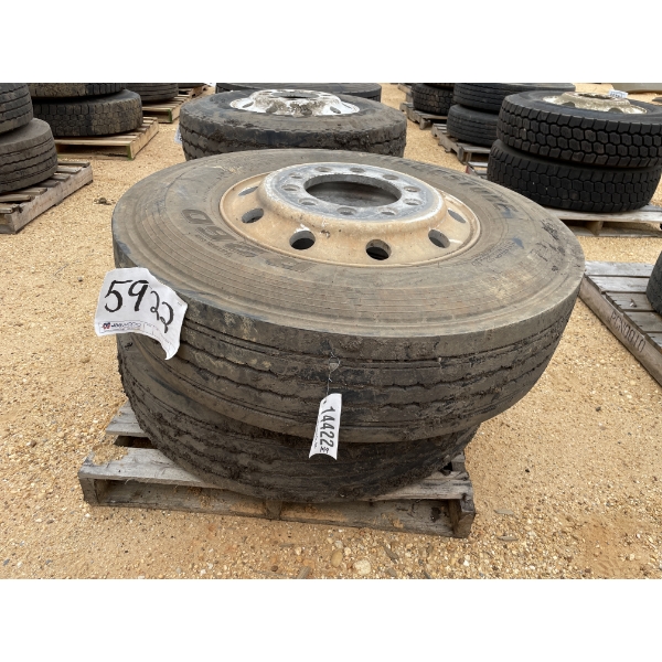 11R22.5 TIRES W/ RIMS