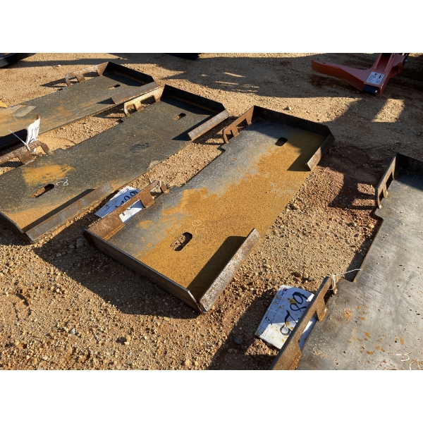 WELD ON PLATE, fits skid steer loader